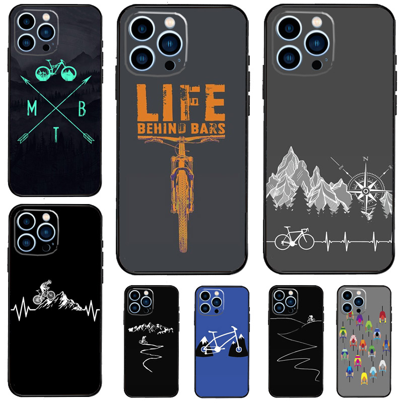 Mountain Biking Cartoon - Etui rowerowe MTB na telefon Samsung