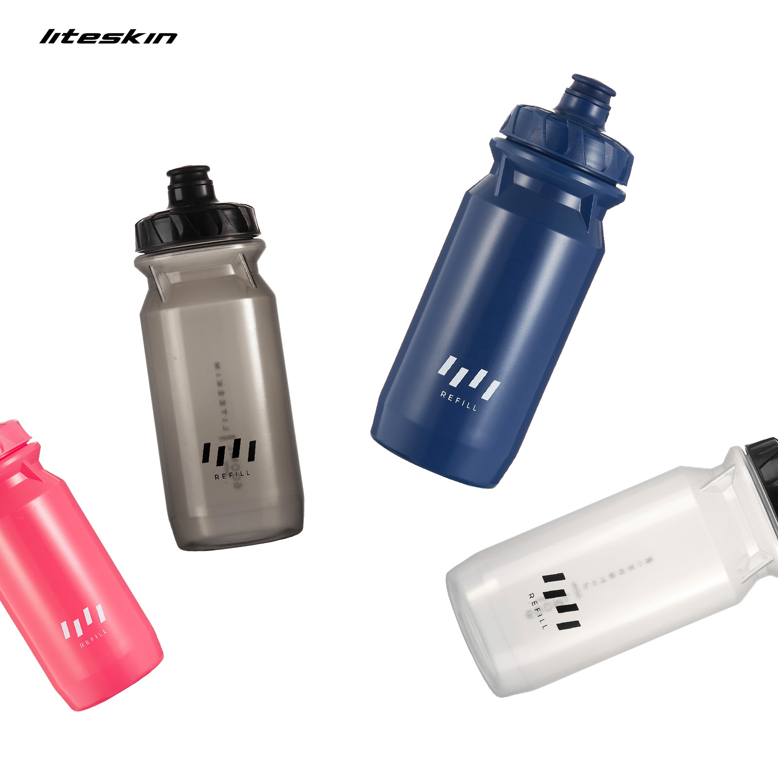 Mountain Biking Water Bottle - Liteskin Refill kolarstwo butelka na wodę