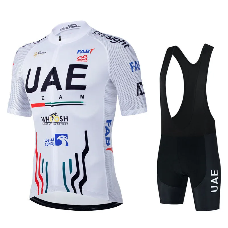 Mountain Biking Jerseys Men - Zestaw kolarski UAE New Pro Team