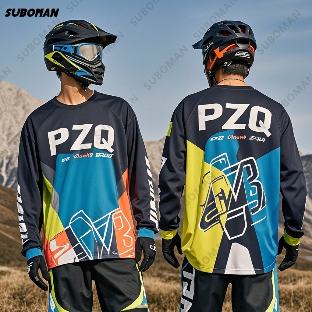 Mountain Biking Races - Nowa marka PZQ, koszulka motocyklowa terenowa,