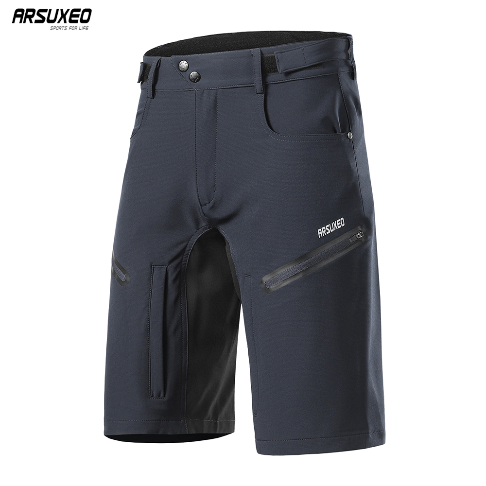 Mountain Biking Overalls - ARSUXEO Męskie spodenki rowerowe o luźnym