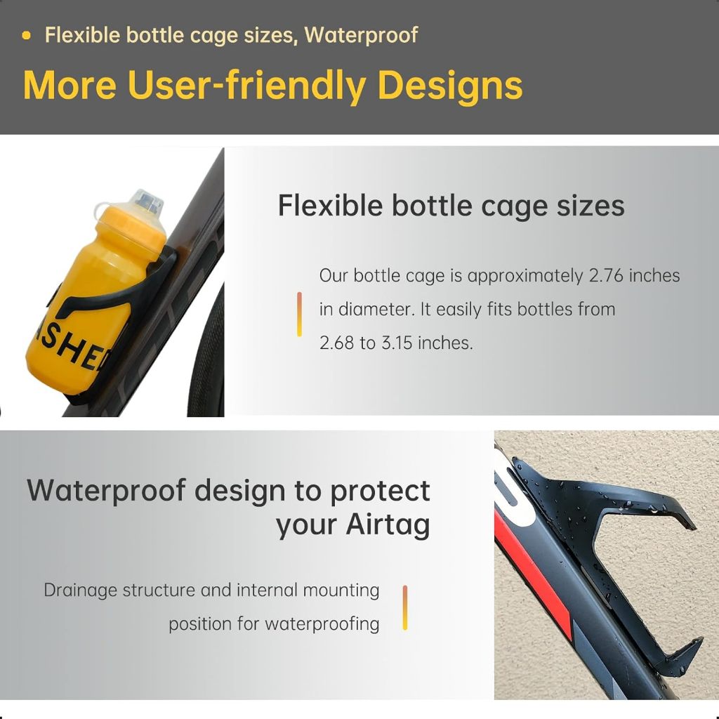 Uchwyt rowerowy AirTag ukryty  – Mountain Biking Water Bottle recenzja i cena