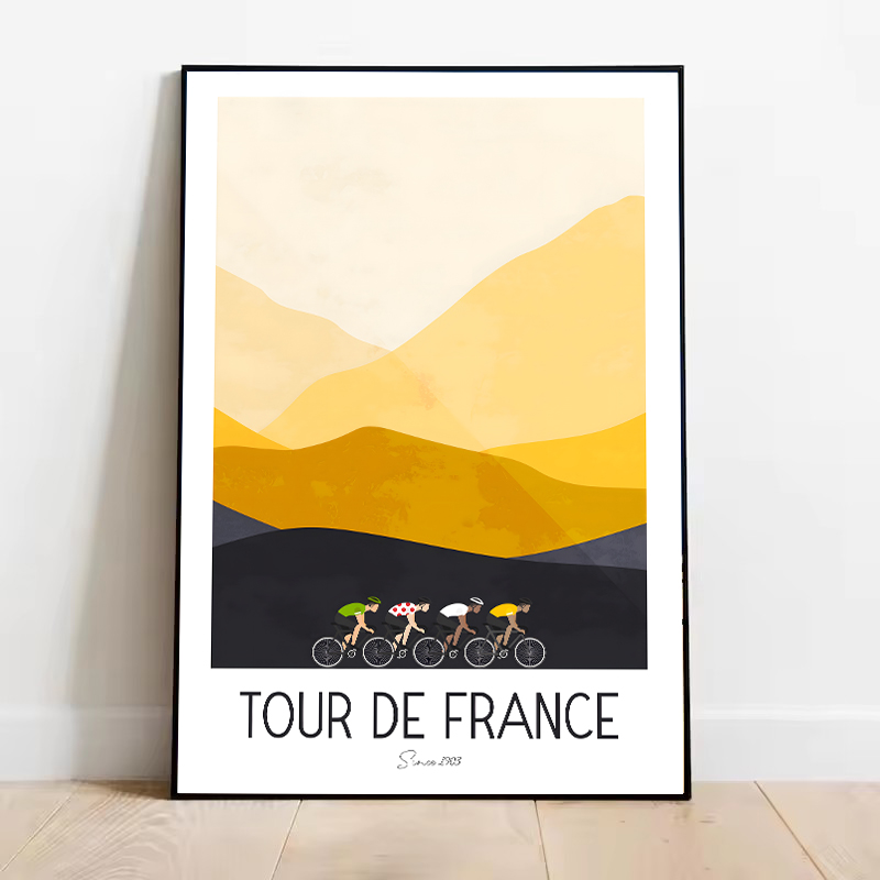 1 szt. bezramowy plakat z fran – Mountain Biking Races recenzja i cena