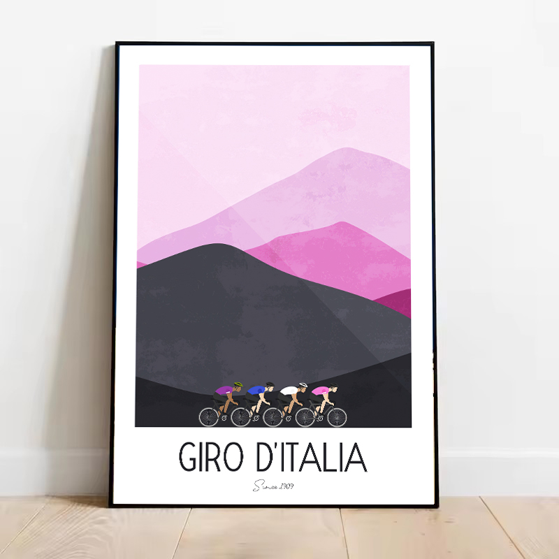 1 szt. bezramowy plakat z fran – Mountain Biking Races recenzja i cena