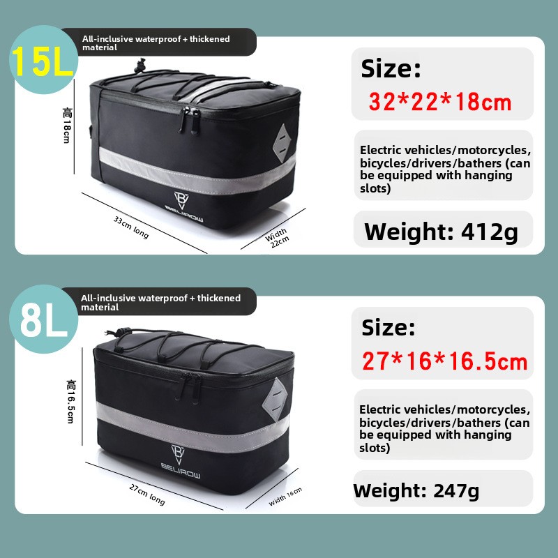 Torba rowerowa tylna 8L/15L, t – Mountain Biking Hip Pack recenzja i cena