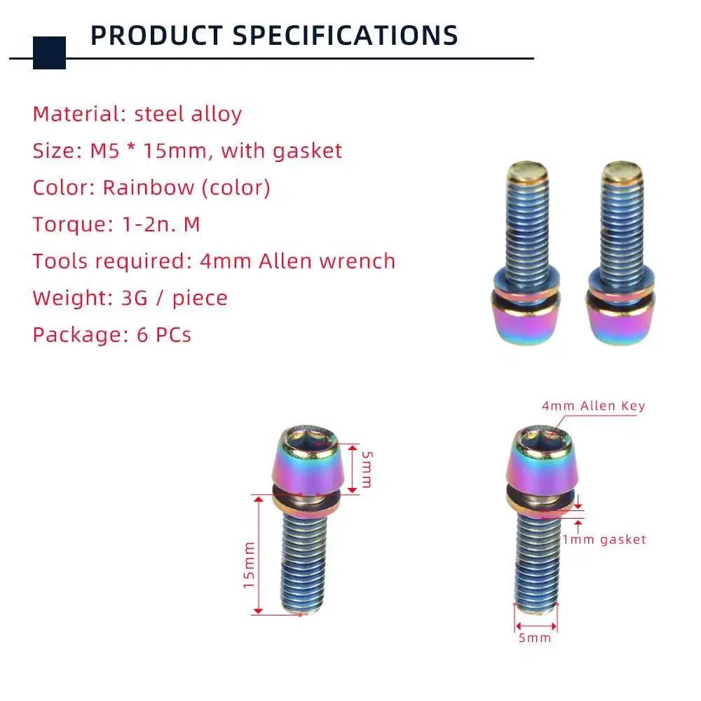TANKE 6 szt. Śruby M5 * 18 15m – Mountain Biking Water Bottle recenzja i cena
